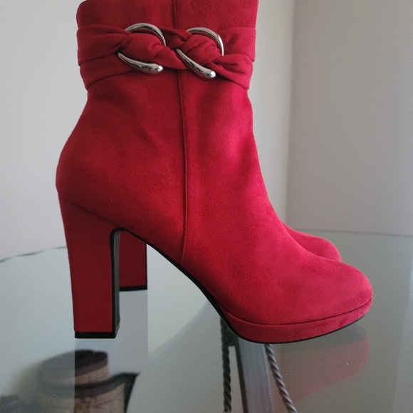Impo Shoes - NIB Impo red wedge ladies boots size 11.